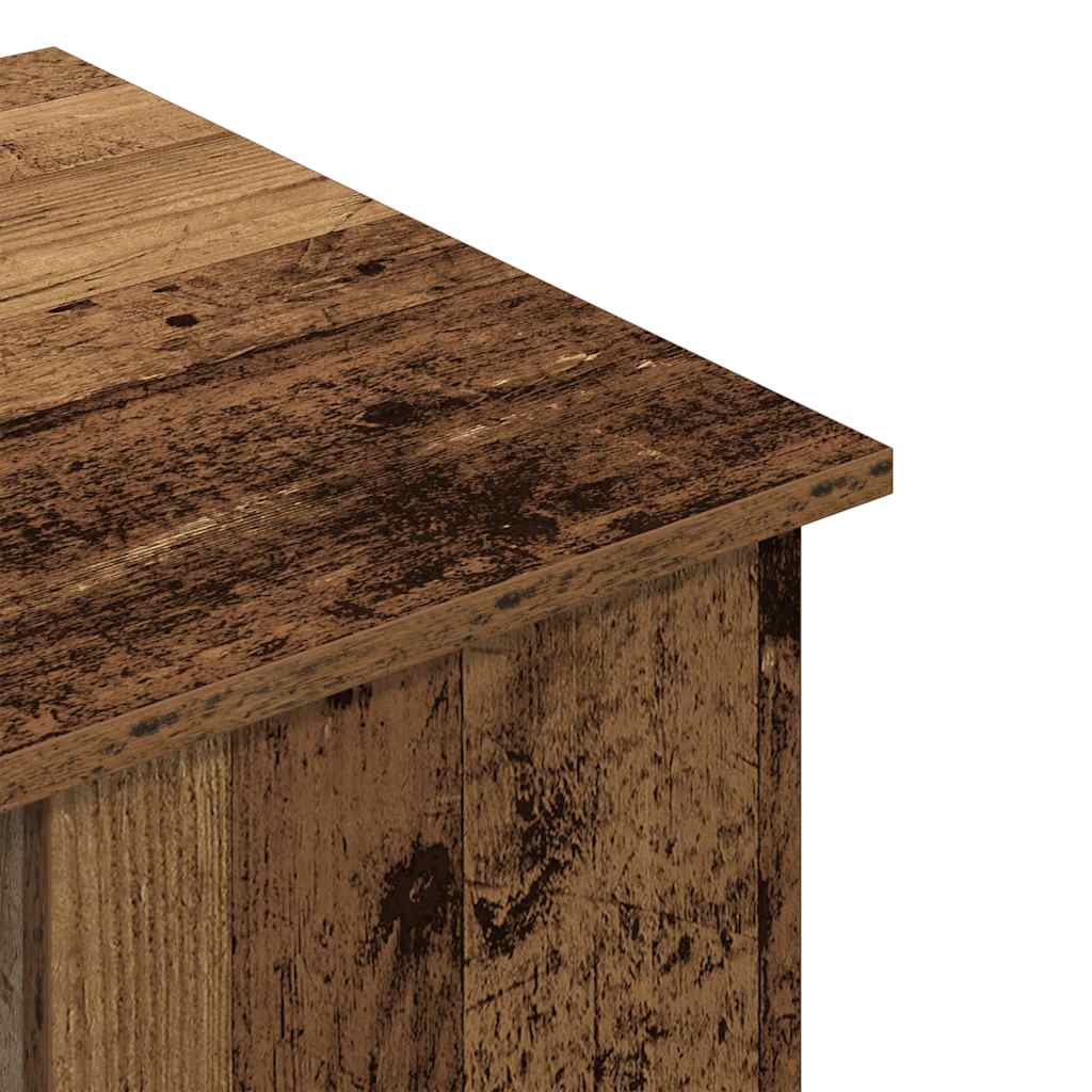Skrivebord gammelt tre 100x55x75 cm konstruert tre