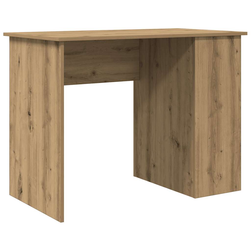 Skrivebord artisan eik 100x55x75 cm konstruert tre