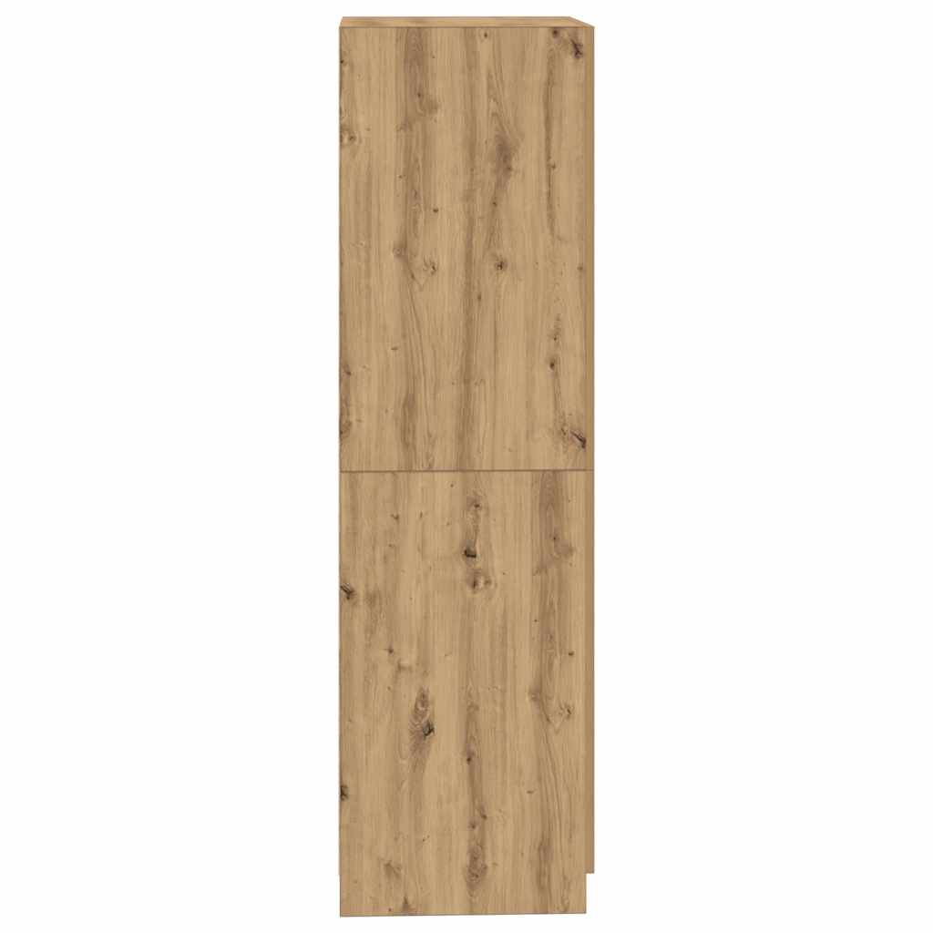 Garderobe artisan eik 90x52x200 cm konstruert tre