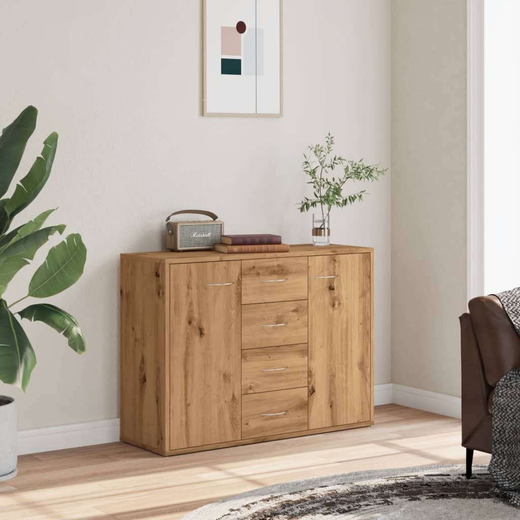 Skjenk artisan eik 88x30x64 cm konstruert tre