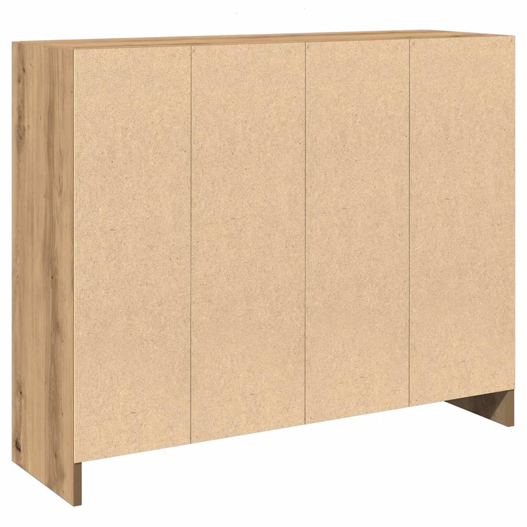 Skjenk artisan eik 91x28x75 cm konstruert tre vidaXL