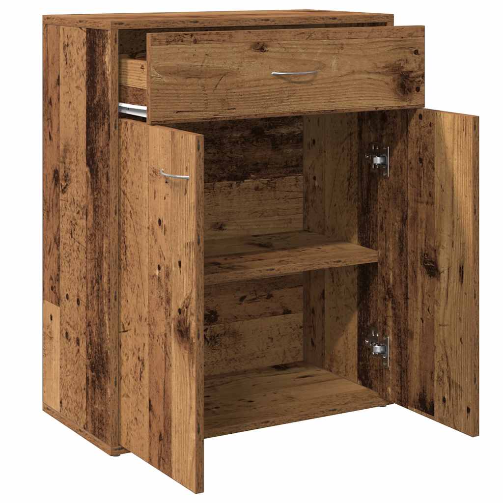 Skjenk gammelt tre 60x30x75 cm konstruert tre
