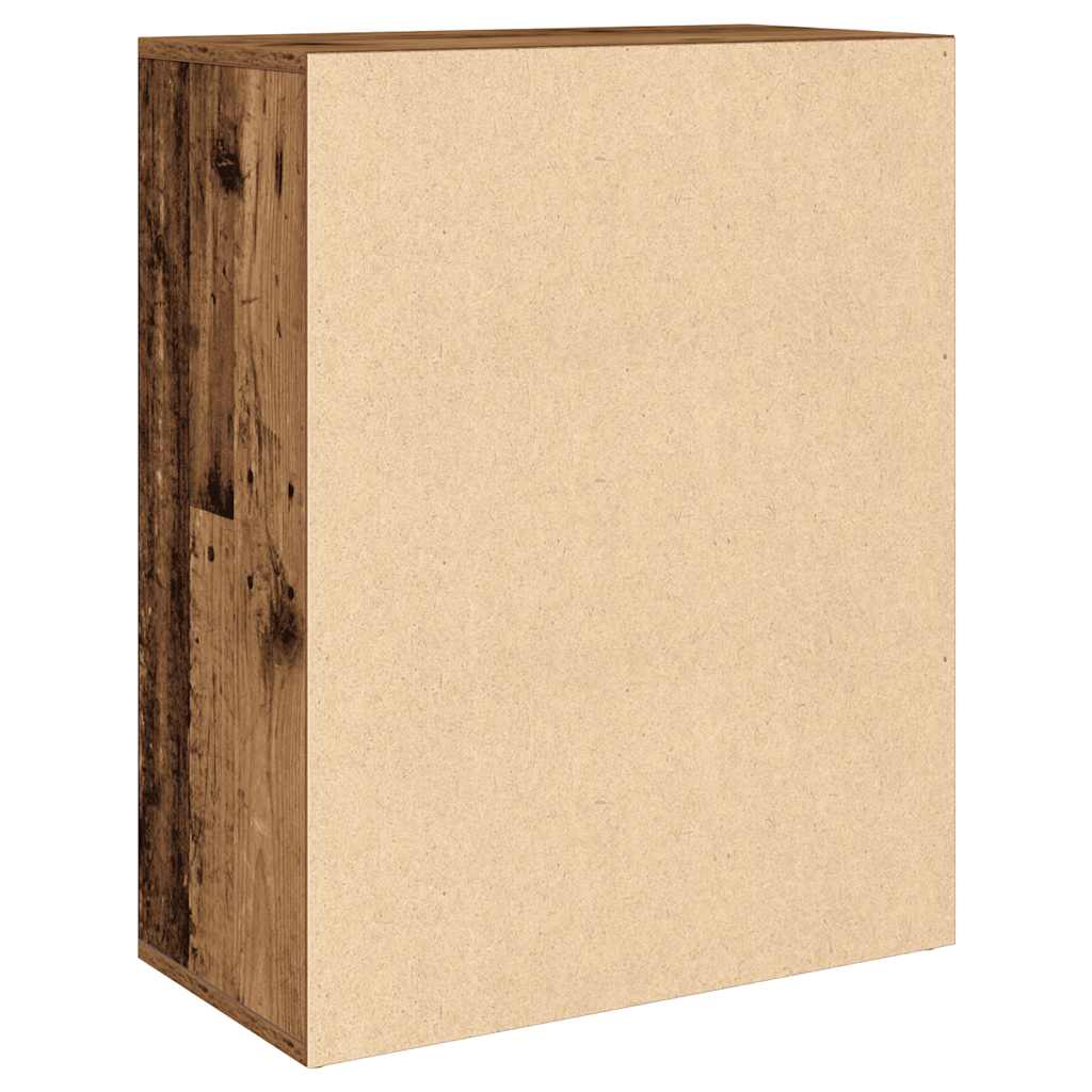 Skjenk gammelt tre 60x30x75 cm konstruert tre