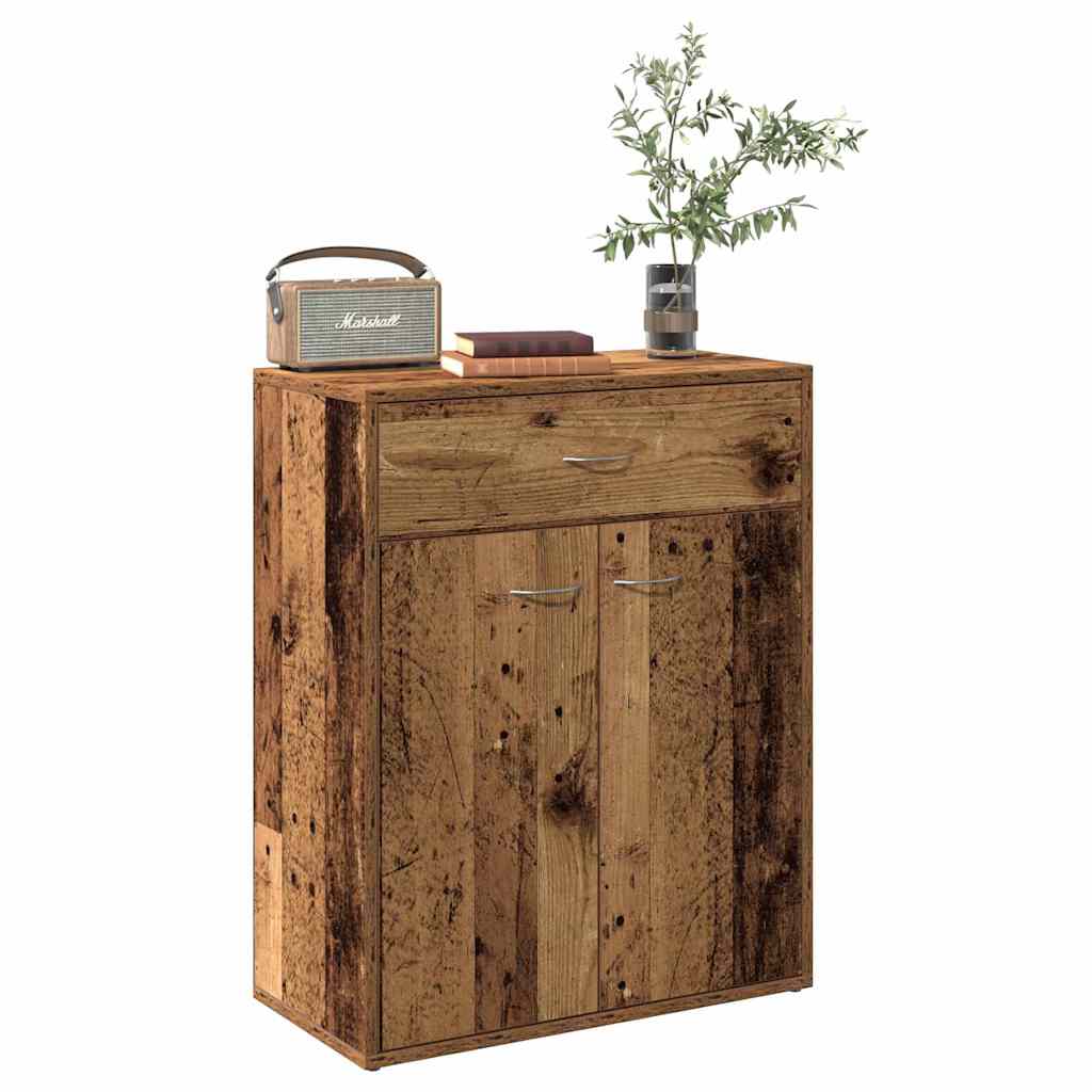 Skjenk gammelt tre 60x30x75 cm konstruert tre
