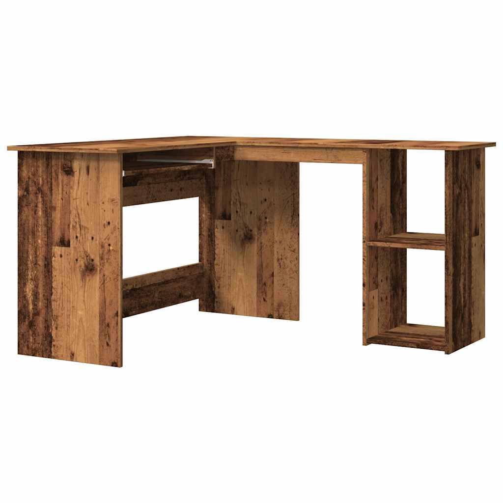 Hjørnepult gammelt tre 120x140x75 cm konstruert tre
