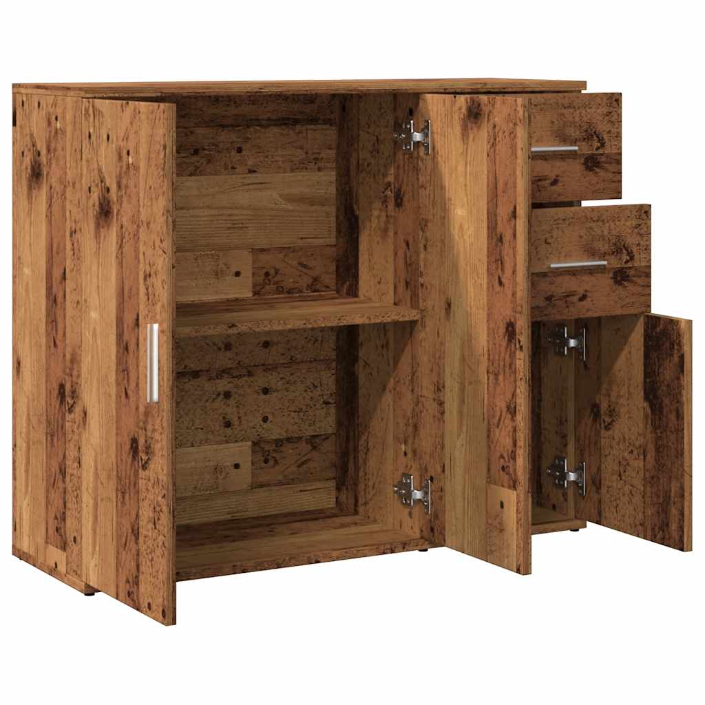 Skjenk gammelt tre 91x29,5x75 cm konstruert tre
