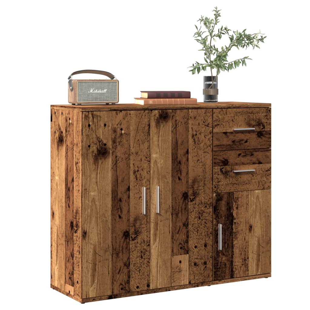 Skjenk gammelt tre 91x29,5x75 cm konstruert tre