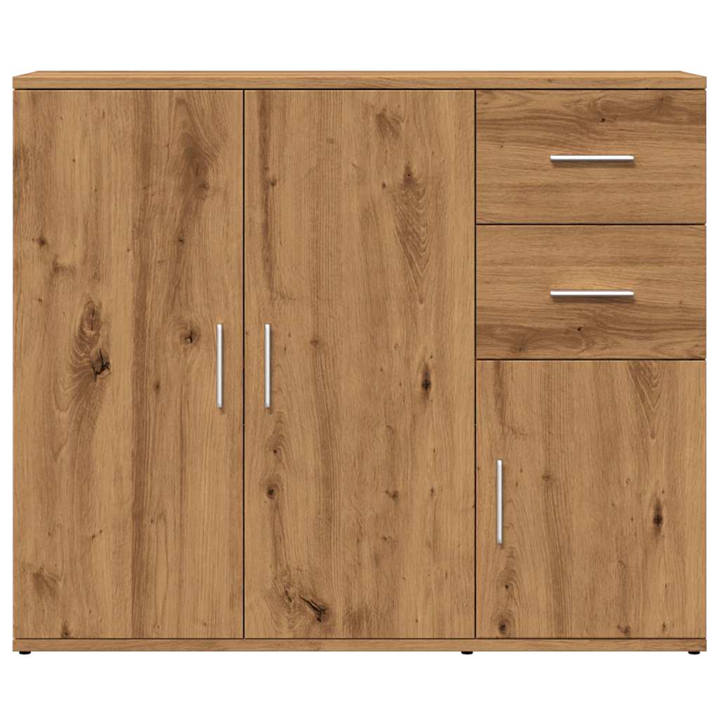Skjenk håndverkseik 91x29,5x75 cm konstruert tre