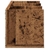 Veggmontert CD-hylle gammelt tre 75x18x18 cm konstruert tre