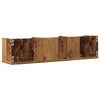 Veggmontert CD-hylle gammelt tre 75x18x18 cm konstruert tre