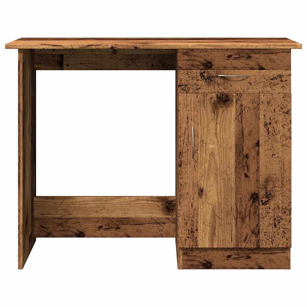 Skrivebord gammelt tre 100x50x76 cm konstruert tre