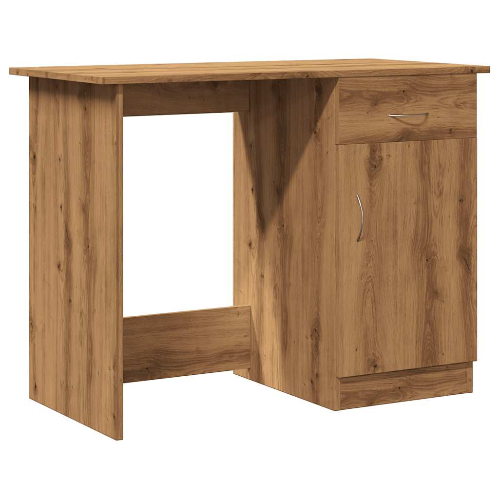 Skrivebord artisan eik 100x50x76 cm konstruert tre