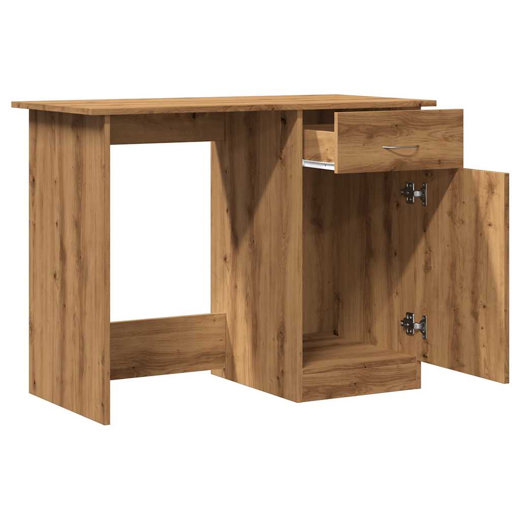 Skrivebord artisan eik 100x50x76 cm konstruert tre
