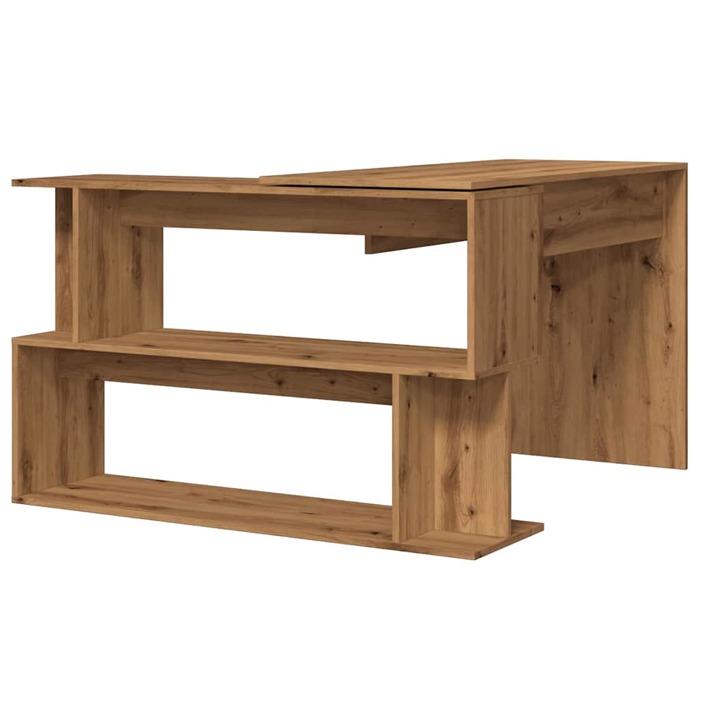 Hjørnepult artisan eik 200,5x50x76 cm konstruert tre