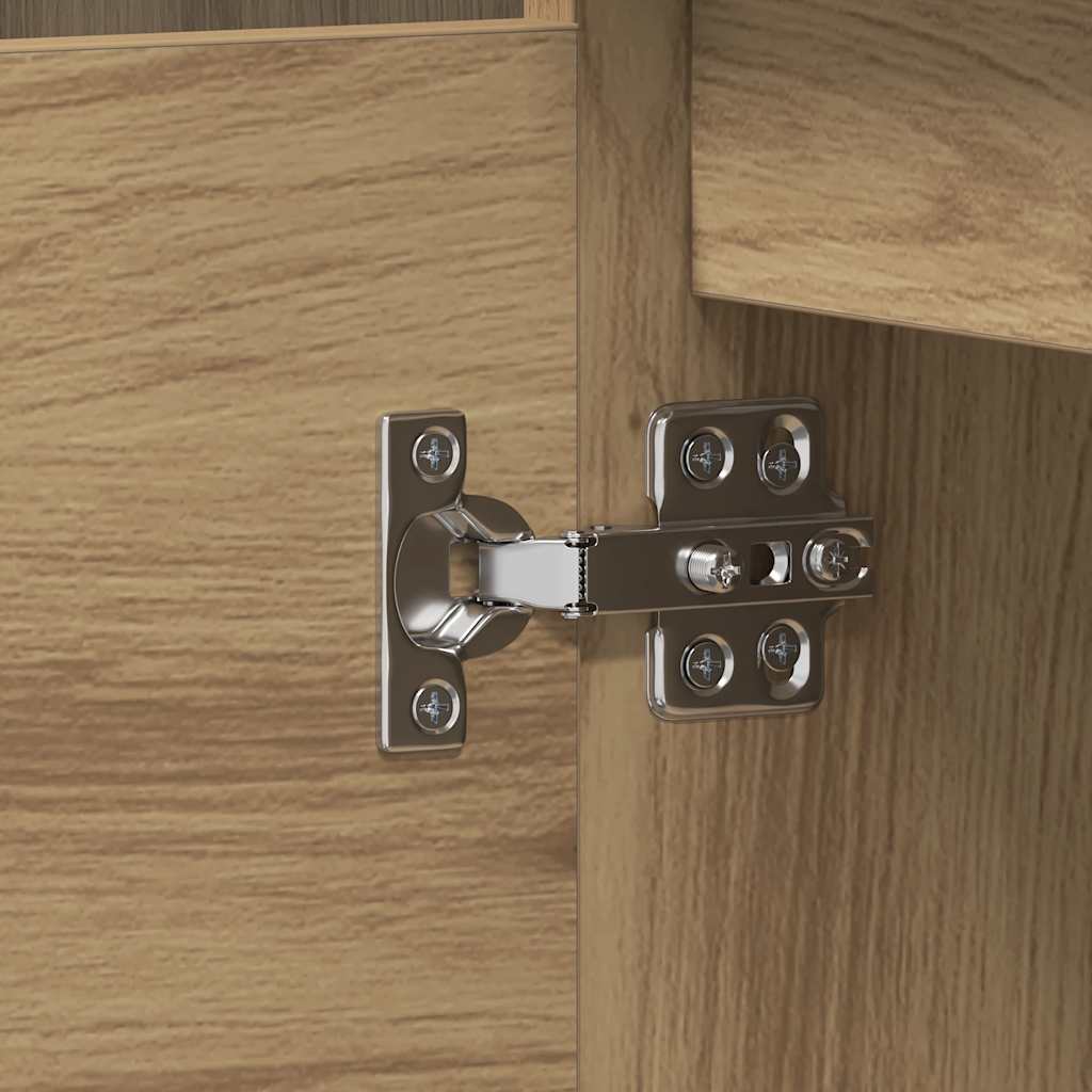 Hjørnepult artisan eik 145x100x76 cm konstruert tre vidaXL