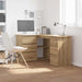 Hjørnepult artisan eik 145x100x76 cm konstruert tre vidaXL