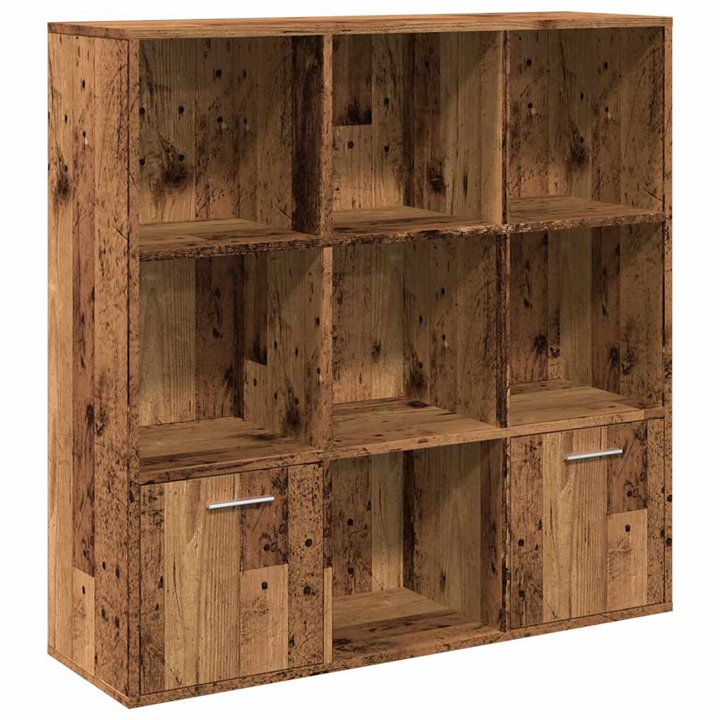 Bokhylle gammelt tre 98x29x97,5 cm konstruert tre