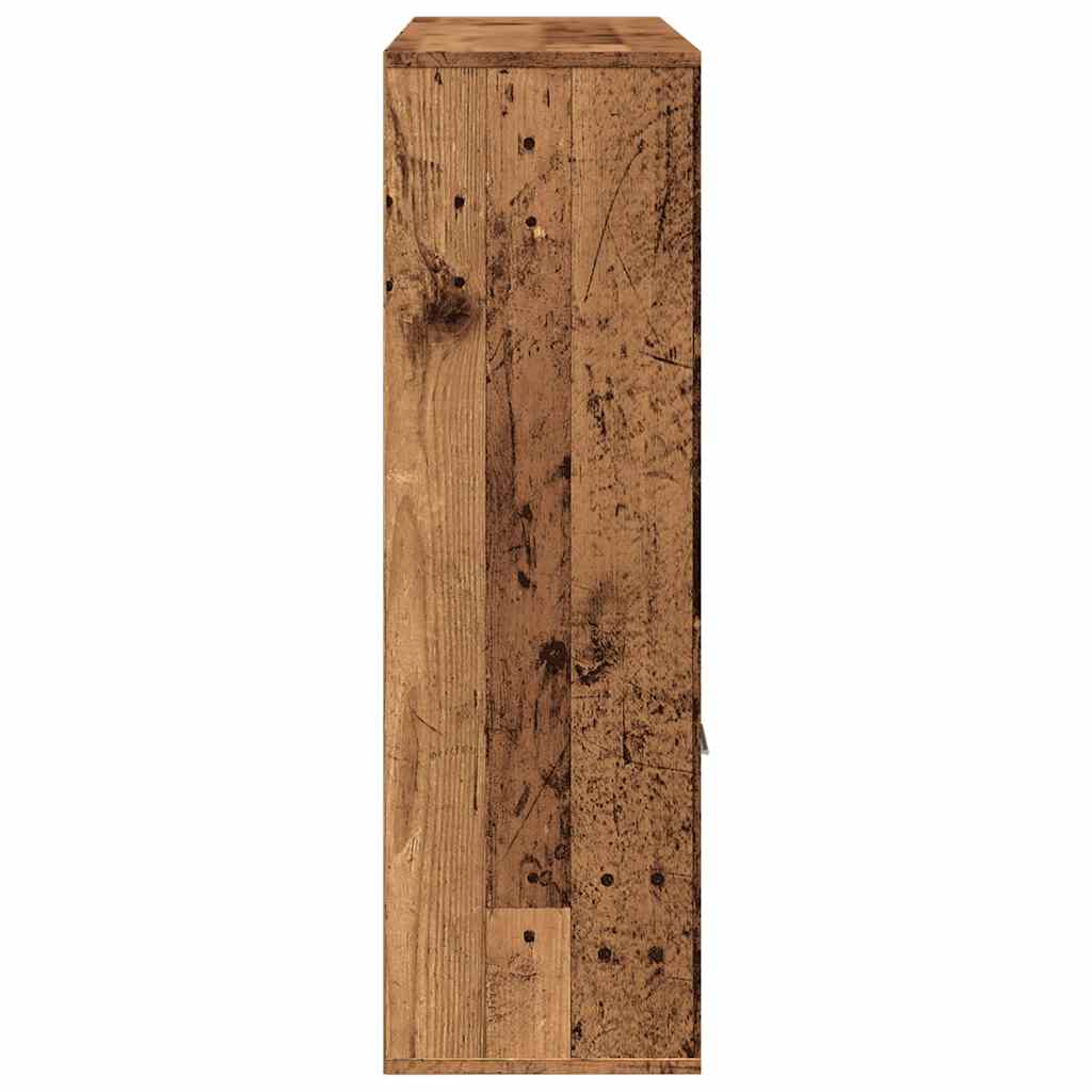 Bokhylle gammelt tre 98x29x97,5 cm konstruert tre