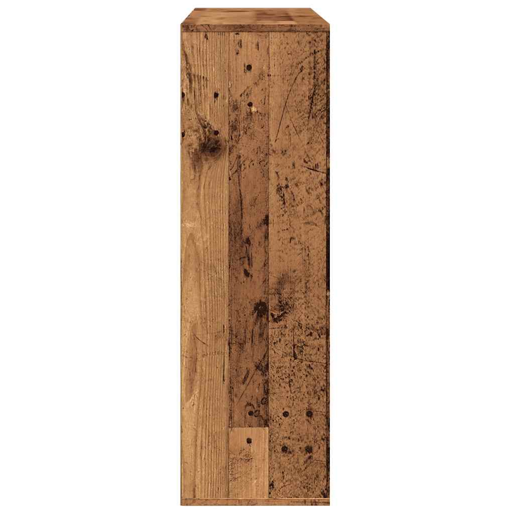 Bokhylle gammelt tre 98x29x97,5 cm