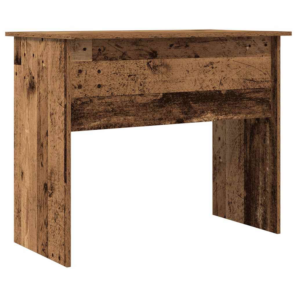 Skrivebord gammelt tre 90x50x74 cm konstruert tre