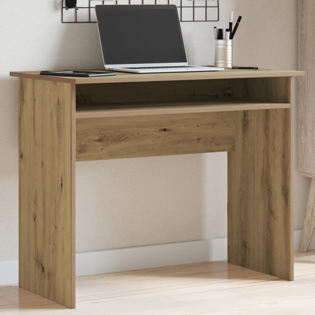 Skrivebord artisan eik 90x50x74 cm konstruert tre