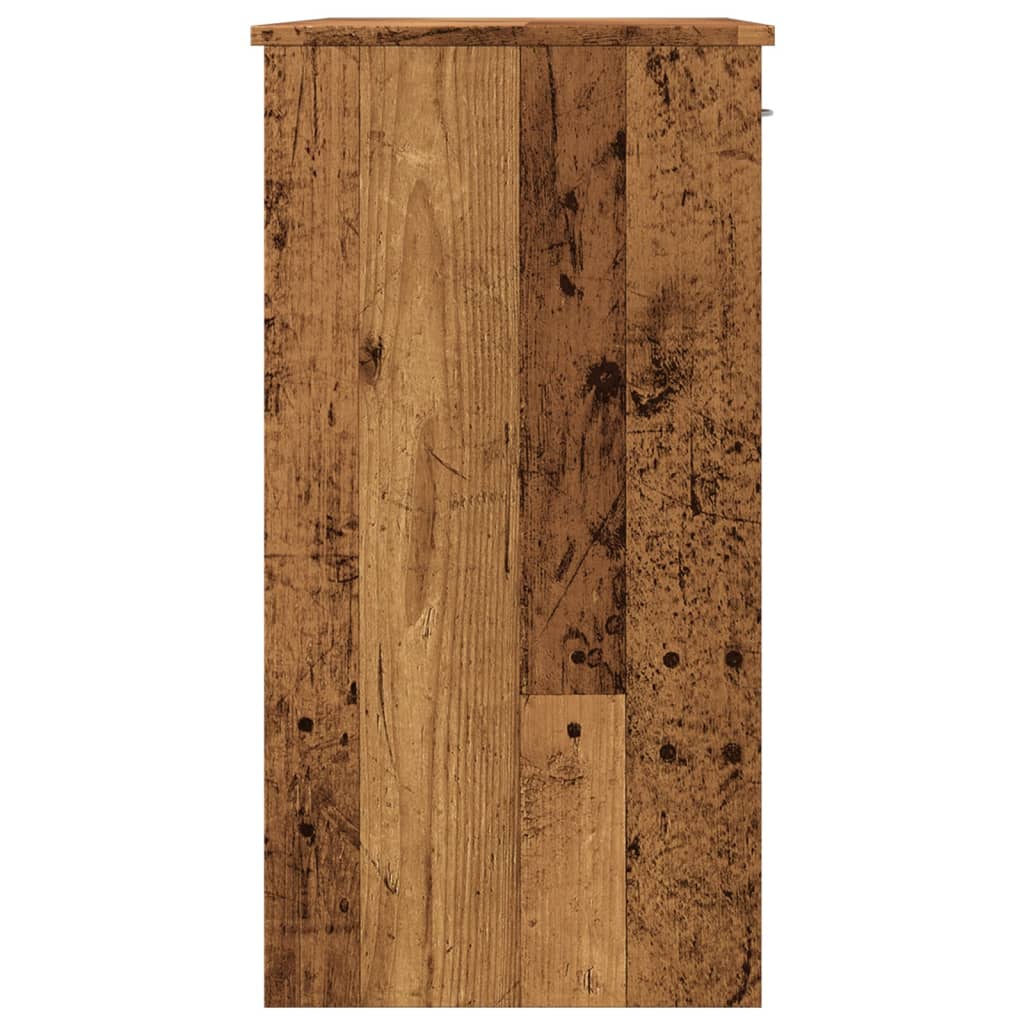 Skrivebord gammelt tre 80x40x75 cm konstruert tre