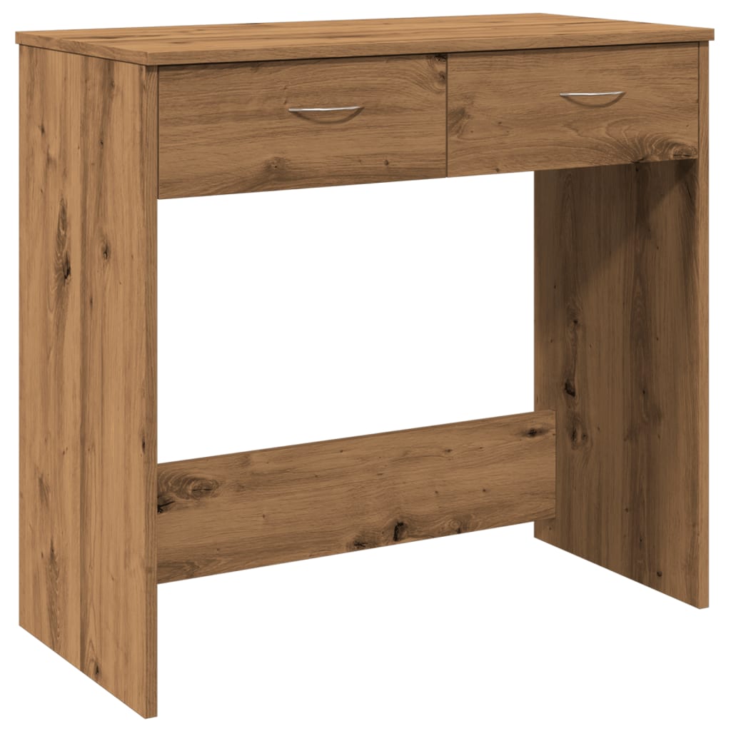 Skrivebord sonoma eik 80x40x75 cm konstruert tre