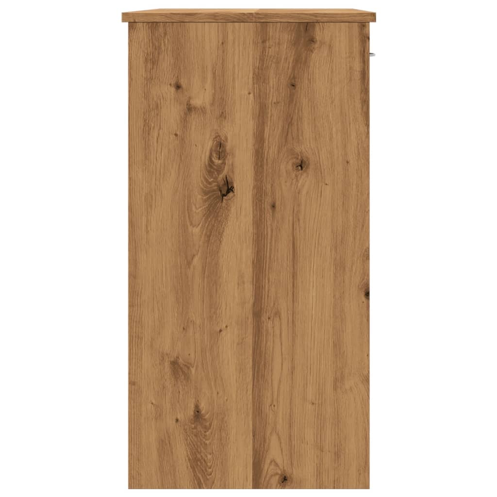 Skrivebord sonoma eik 80x40x75 cm konstruert tre