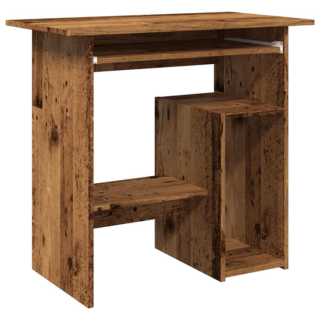 Skrivebord gammelt tre 80x45x74 cm konstruert tre