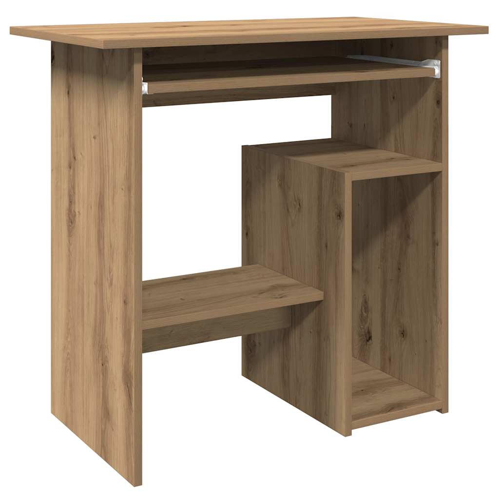 Skrivebord artisan eik 80x45x74 cm konstruert tre