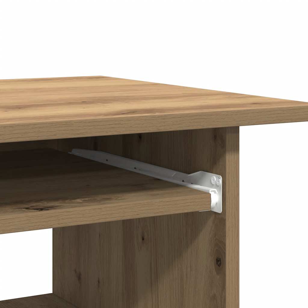 Skrivebord artisan eik 80x45x74 cm konstruert tre