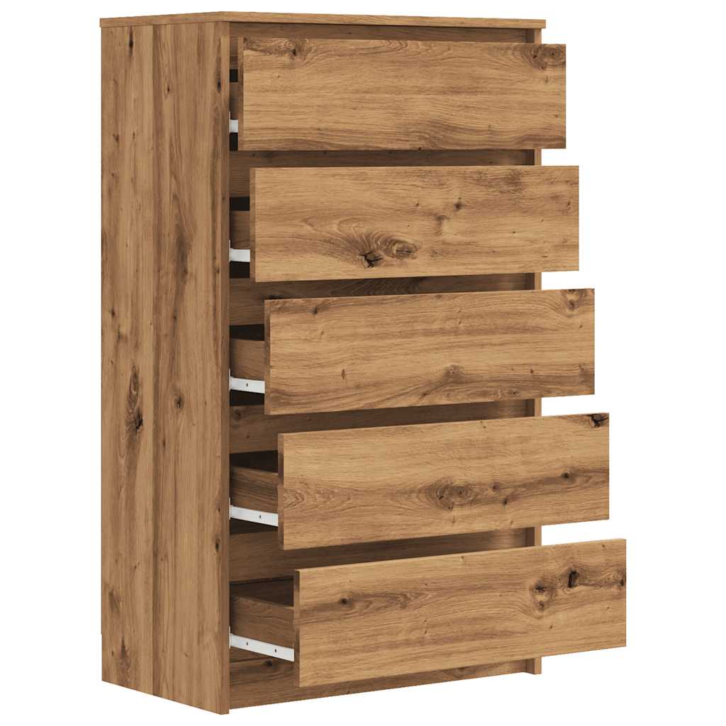 Kommode artisan eik 60x36x103 cm konstruert tre