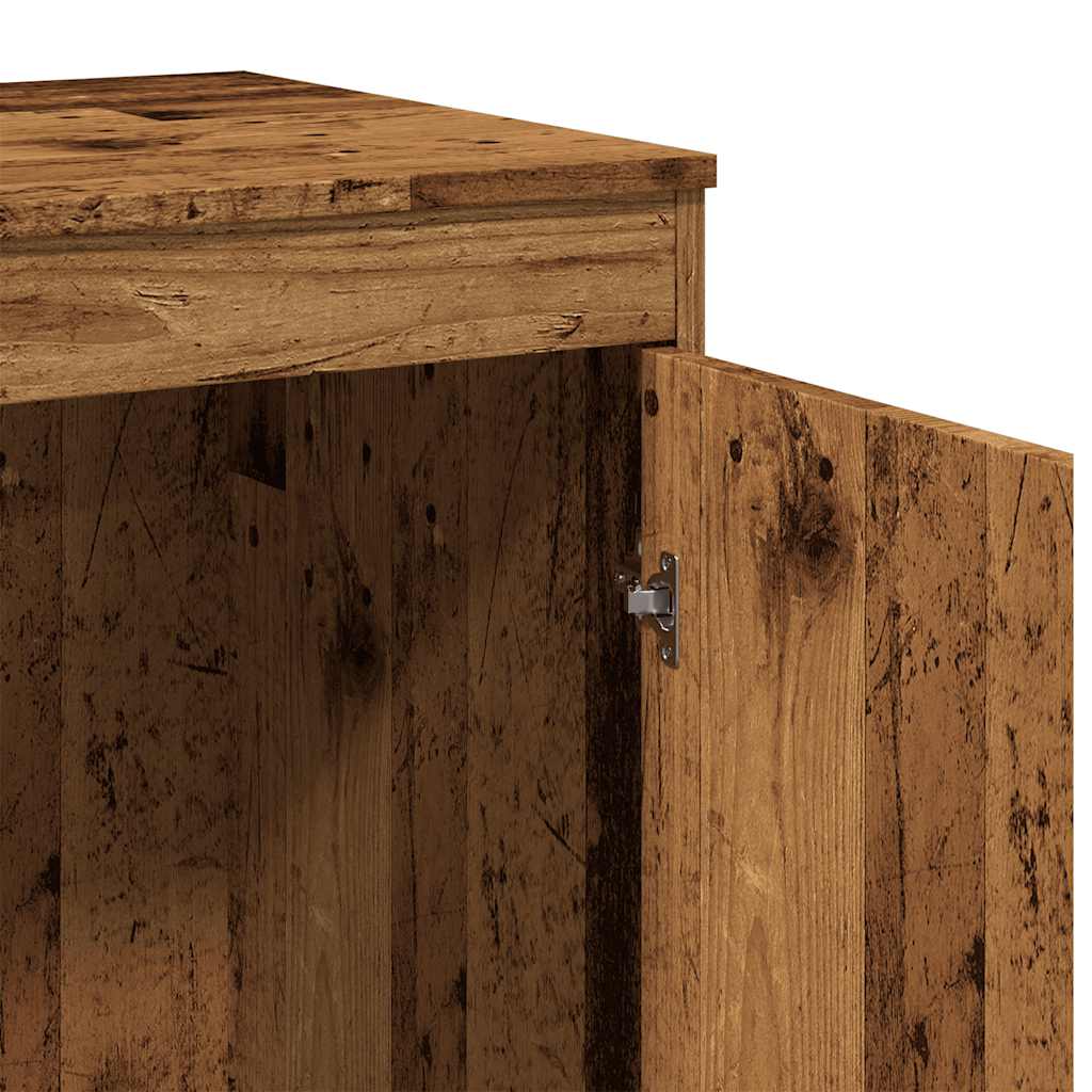 Skrivebord gammelt tre 100x50x76 cm konstruert tre