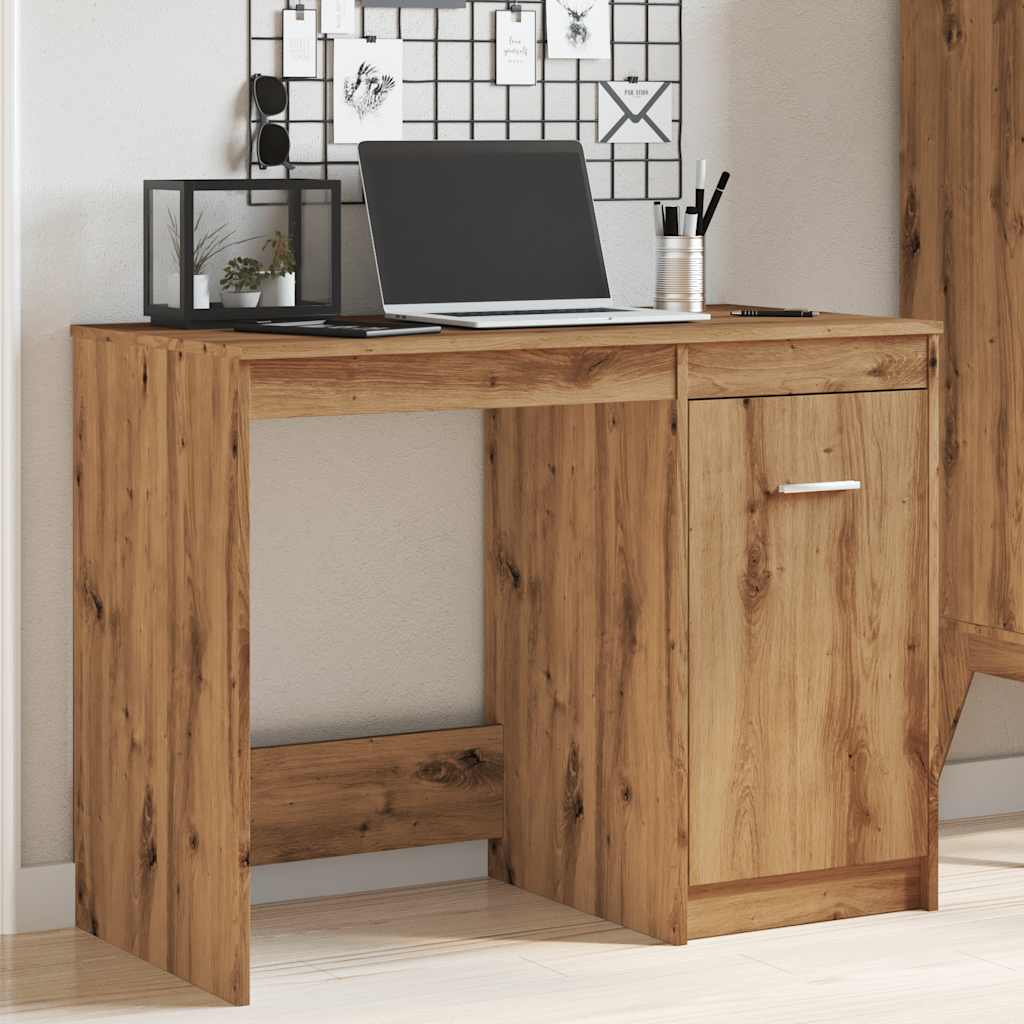 Skrivebord artisan eik 100x50x76 cm konstruert tre