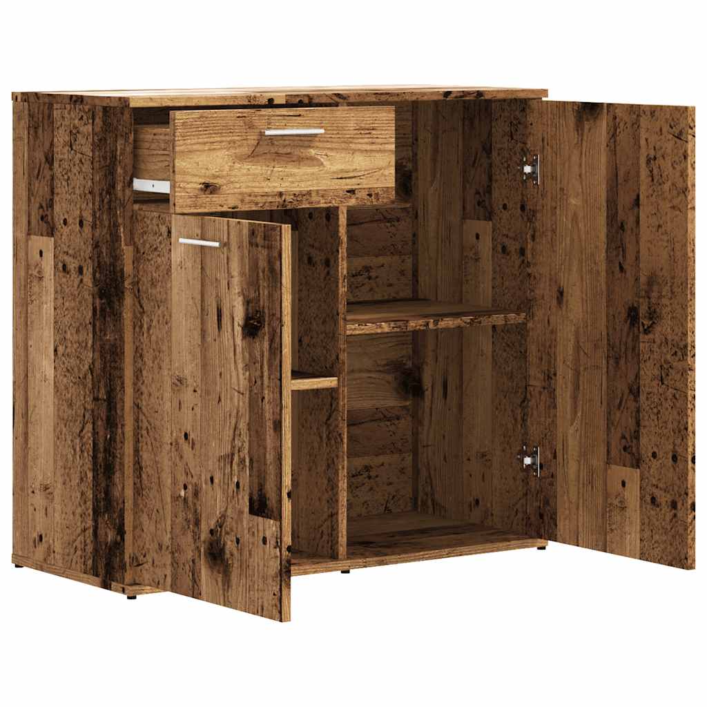 Skjenk gammelt tre 80x36x75 cm konstruert tre