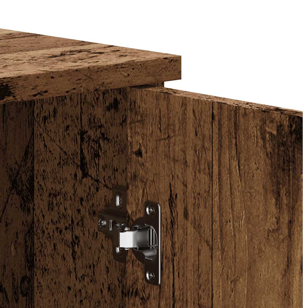 Skjenk gammelt tre 80x36x75 cm konstruert tre