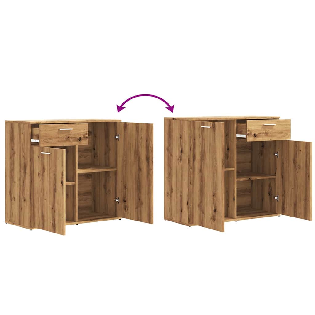 Skjenk artisan eik 80x36x75 cm konstruert tre