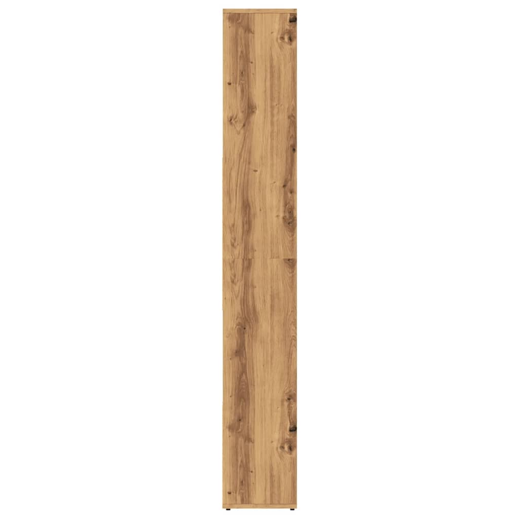 Bokhylle håndverkseik 67x24x161 cm konstruert tre
