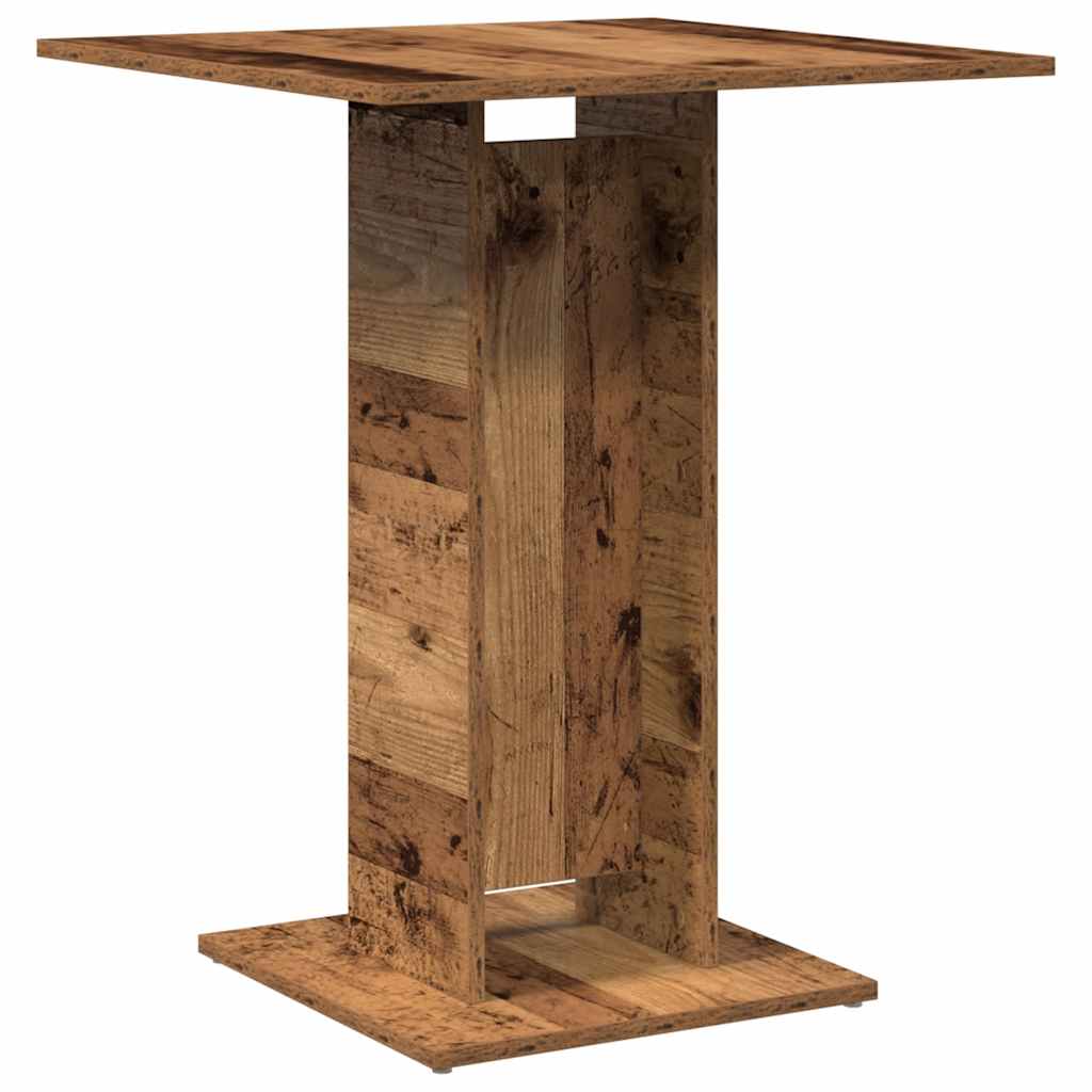 Bistrobord gammelt tre 60x60x75 cm konstruert tre