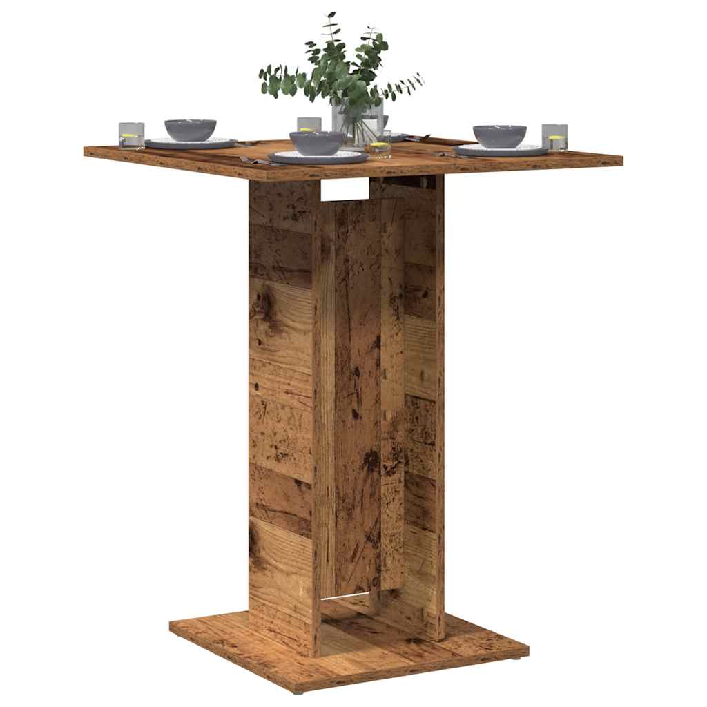 Bistrobord gammelt tre 60x60x75 cm konstruert tre