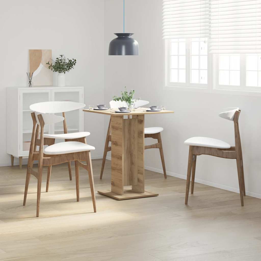 Bistrobord artisan eik 60x60x75 cm konstruert tre