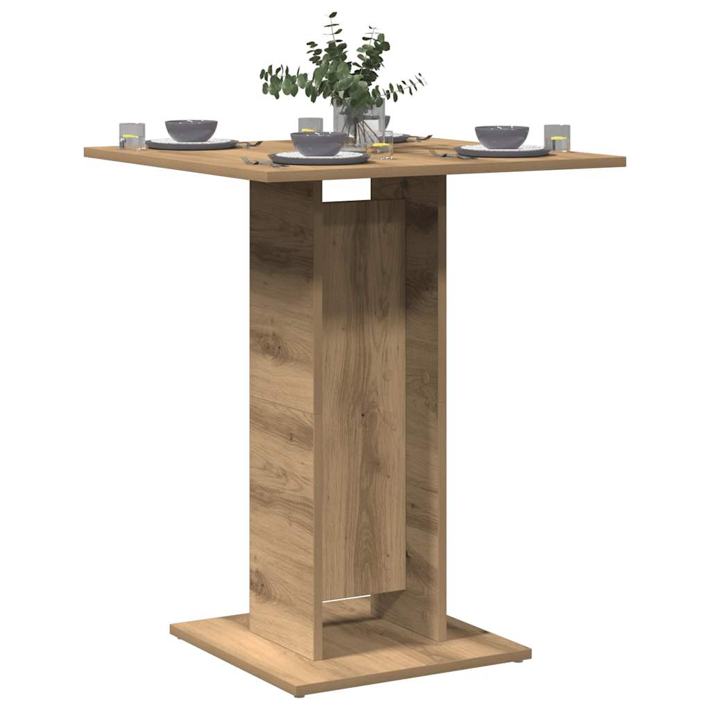 Bistrobord artisan eik 60x60x75 cm konstruert tre