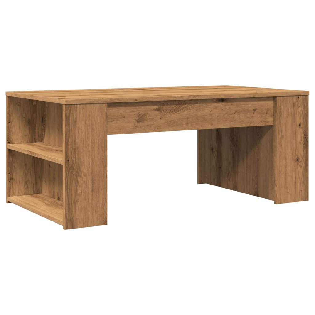 Salongbord artisan eik 102x55x42 cm konstruert tre
