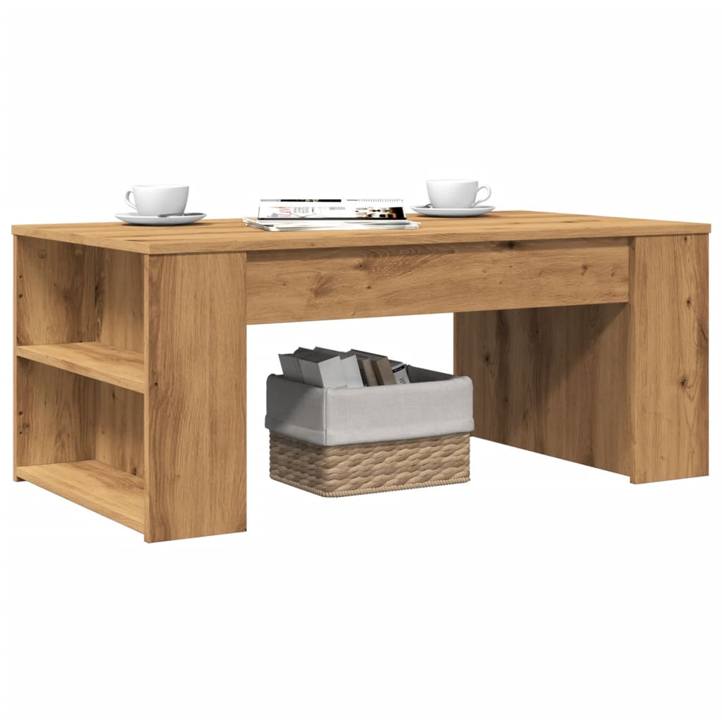 Salongbord artisan eik 102x55x42 cm konstruert tre
