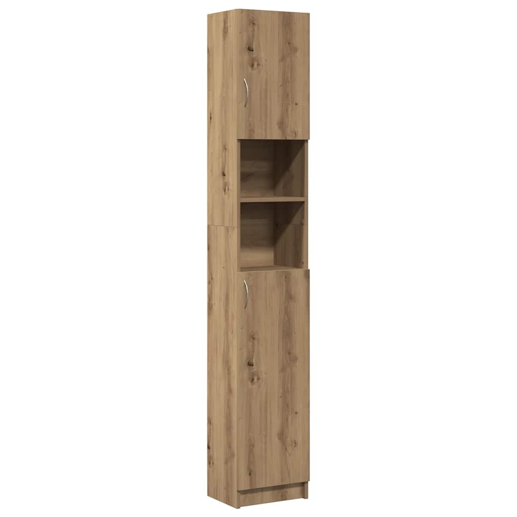 Baderomsskap håndverkseik 32x25,5x190 cm konstruert tre