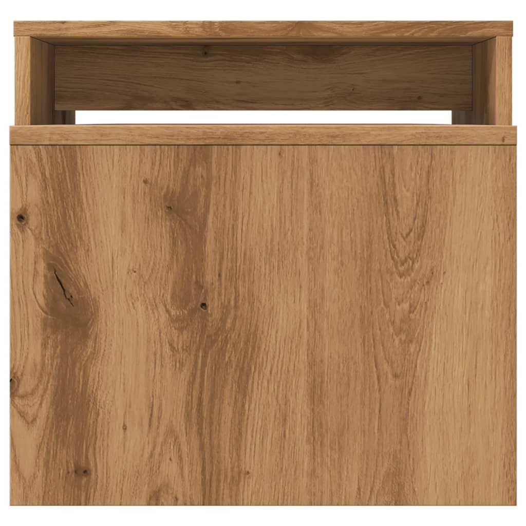 Salongbord artisan eik 100x48x40 cm sponplate