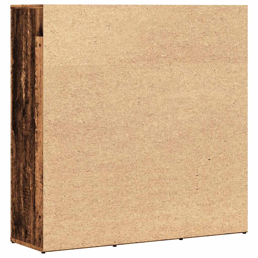 Bokhylle gammelt tre 90x28x90 cm konstruert tre