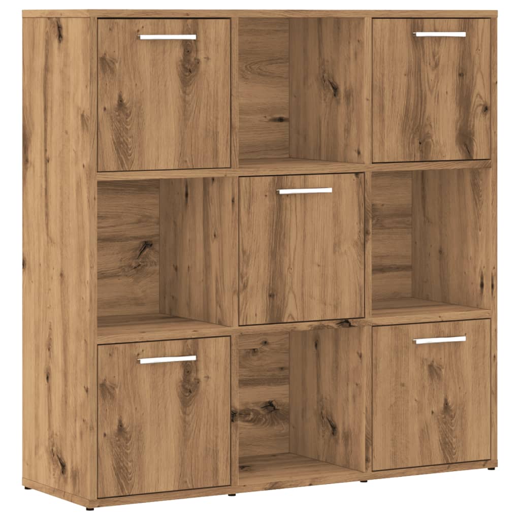 Bokhylle artisan eik 90x28x90 cm konstruert tre