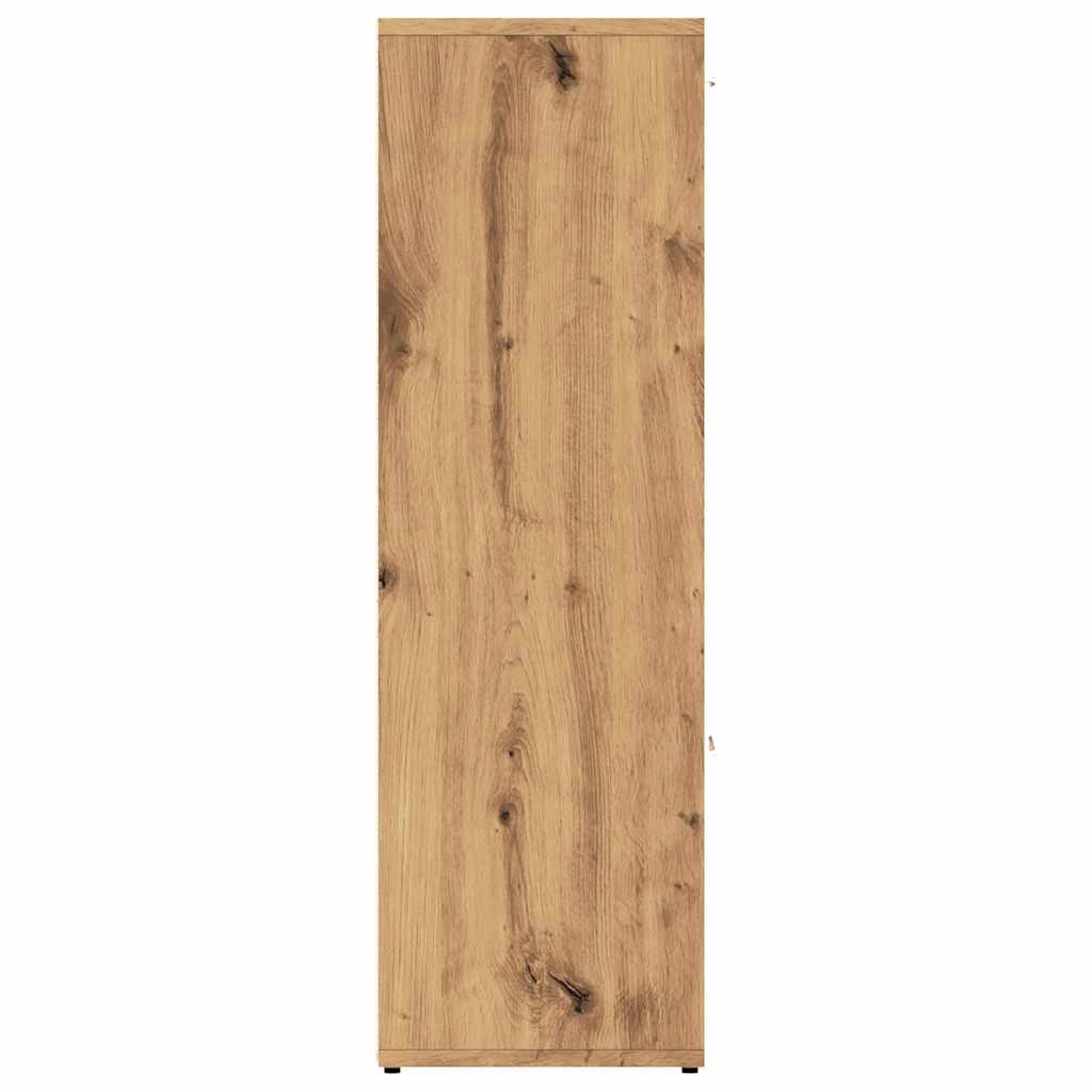 Bokhylle artisan eik 90x28x90 cm konstruert tre