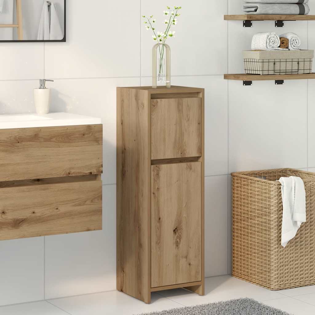 Baderomsskap artisan eik 30x30x95 cm konstruert tre